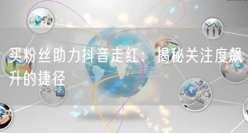 买粉丝助力抖音走红：揭秘关注度飙升的捷径