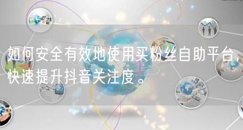 如何安全有效地使用买粉丝自助平台,快速提升抖音关注度。