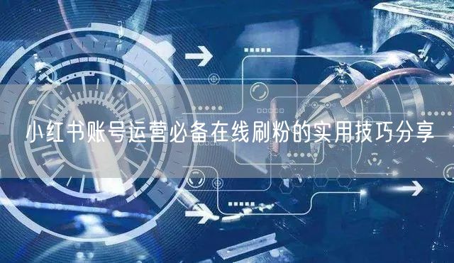 小红书账号运营必备在线刷粉的实用技巧分享