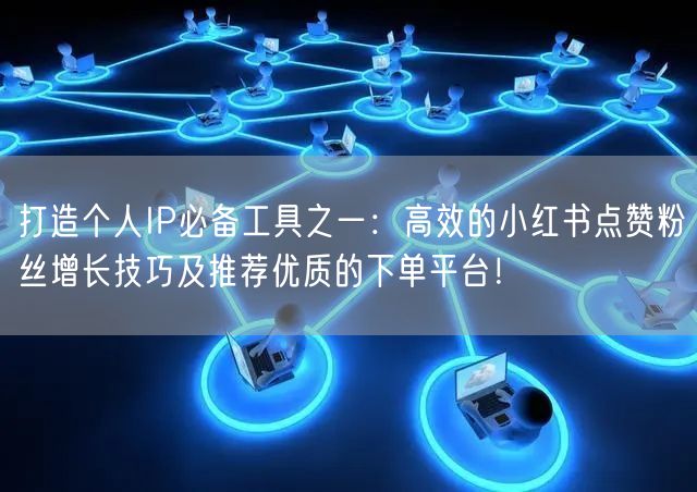 打造个人IP必备工具之一:高效的小红书点赞粉丝增长技巧及推荐优质的下单平台!