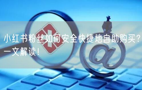 小红书粉丝如何安全快捷地自助购买？一文解读！