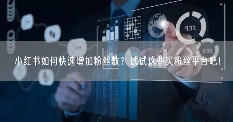 小红书如何快速增加粉丝数?试试这些买粉丝平台吧!