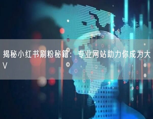 揭秘小红书刷粉秘籍:专业网站助力你成为大V