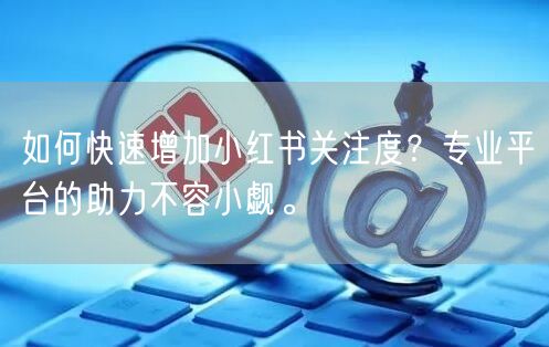 如何快速增加小红书关注度？专业平台的助力不容小觑。