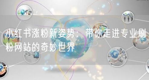 小红书涨粉新姿势：带你走进专业刷粉网站的奇妙世界