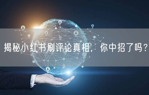 揭秘小红书刷评论真相,你中招了吗?