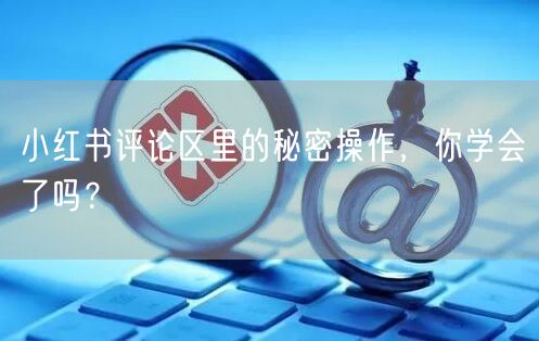 小红书评论区里的秘密操作,你学会了吗?