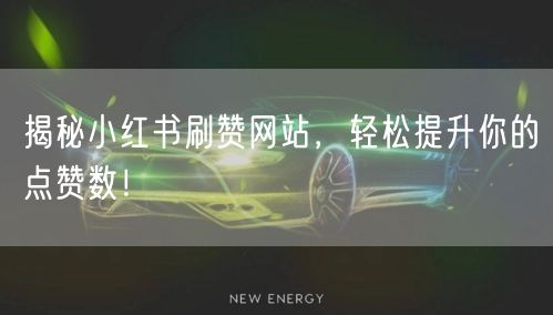 揭秘小红书刷赞网站,轻松提升你的点赞数!
