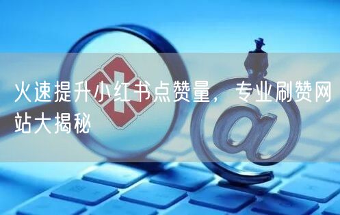 火速提升小红书点赞量，专业刷赞网站大揭秘