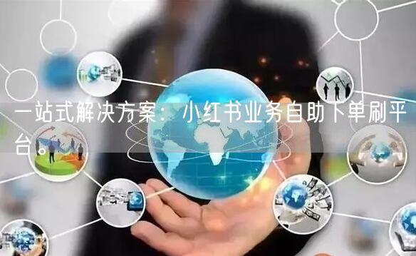 一站式解决方案：小红书业务自助下单刷平台。