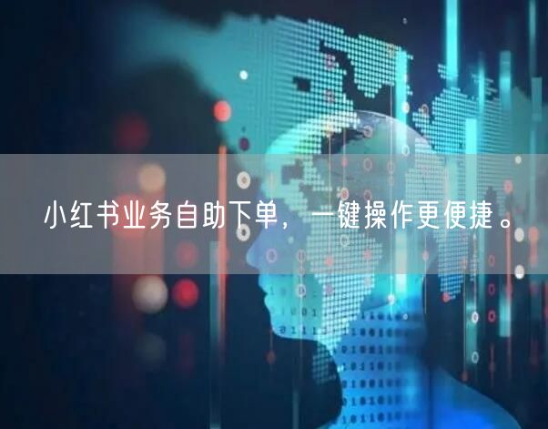 小红书业务自助下单,一键操作更便捷。