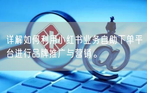 详解如何利用小红书业务自助下单平台进行品牌推广与营销。