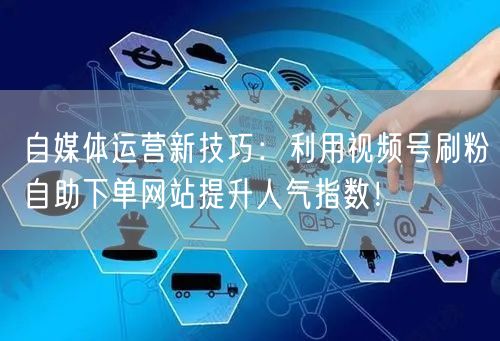 自媒体运营新技巧:利用视频号刷粉自助下单网站提升人气指数!