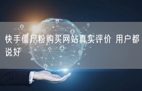 快手僵尸粉购买网站真实评价 用户都说好