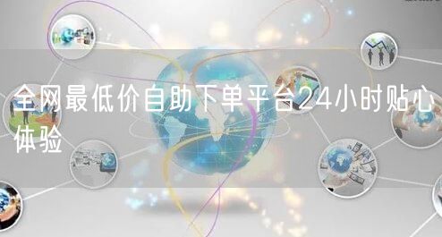 全网最低价自助下单平台24小时贴心体验