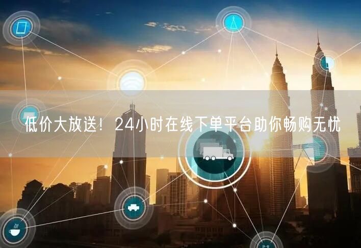 低价大放送！24小时在线下单平台助你畅购无忧