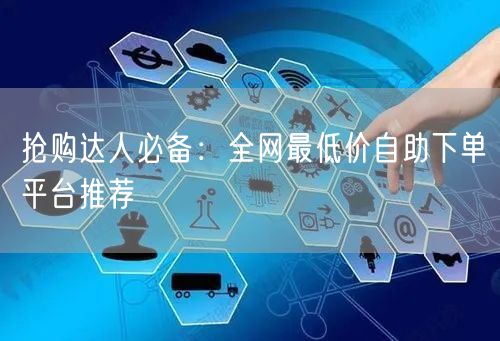 抢购达人必备：全网最低价自助下单平台推荐