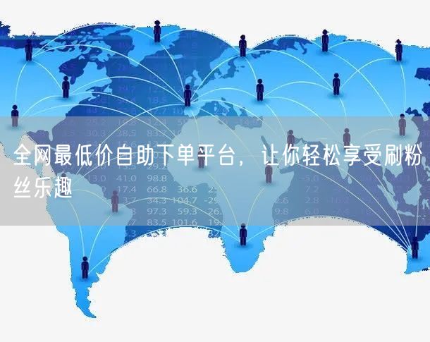 全网最低价自助下单平台，让你轻松享受刷粉丝乐趣