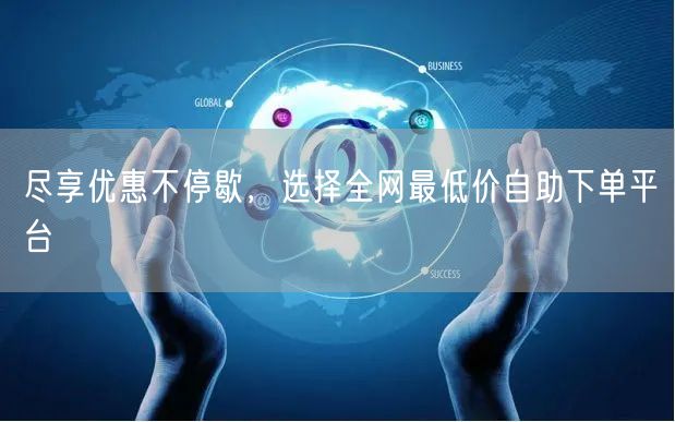 尽享优惠不停歇，选择全网最低价自助下单平台