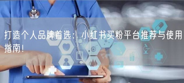 打造个人品牌首选：小红书买粉平台推荐与使用指南！