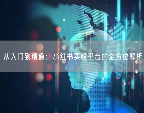 从入门到精通：小红书买粉平台的全方位解析