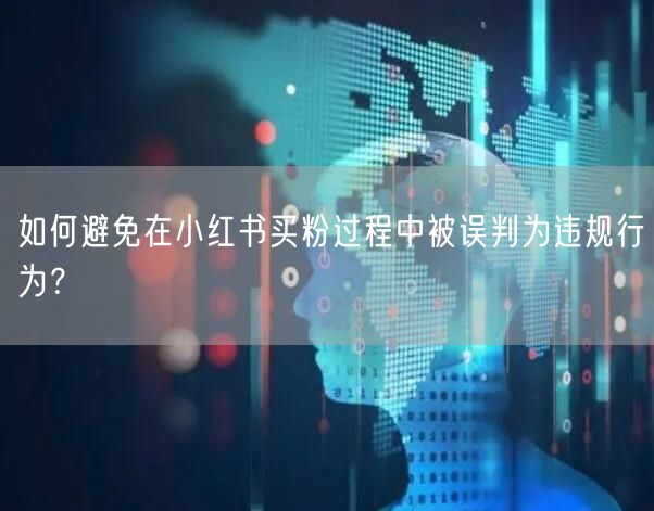如何避免在小红书买粉过程中被误判为违规行为？