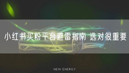 小红书买粉平台避雷指南 选对很重要