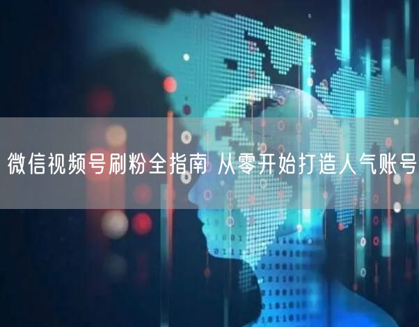 微信视频号刷粉全指南 从零开始打造人气账号