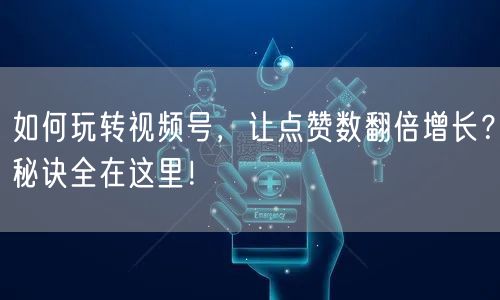 如何玩转视频号，让点赞数翻倍增长？秘诀全在这里！